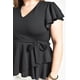 thumbnail image 4 of Blusa de corte peplum Roman Fashion /Juvenil, 1869 (Negro) negro 40, 4 of 6