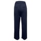 thumbnail image 4 of Pantalones de trabajo de cintura alta para mujer - Pantalones elásticos rectos de pierna ancha con botones y bolsillos, 4 of 5