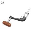 thumbnail image 4 of Trayknick Foldable Fishing Reel 1000-6000 Spinning Wheel Metal Wooden Handle Rocker Arm, 4 of 8