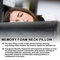 thumbnail image 1 of Cervical Neck Roll Pillow, Memory Foam Cylinder Pillow for Neck & Lumbar Pain Relief, Washable Cover, 1 of 5