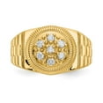 thumbnail image 4 of 14K Yellow Gold Ring Band Men's 3 to 15 mm (tapered), Size 5, 4 of 5
