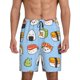 thumbnail image 1 of Balery Kawaii Sushi Pantalones cortos de pijama de punto de algodón para hombre con cinturilla y bolsillos-3X-Large, 1 of 6