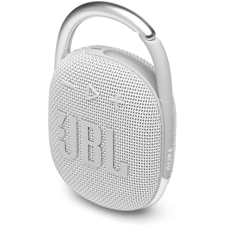 JBL Clip 4 Portable Mini Bluetooth Speaker with IP67 Waterproof and  Dustproof - White
