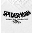 thumbnail image 2 of Men's Spider-Man: Across the Spider-Verse Movie Logo Black  Graphic Tee White 3X Large, 2 of 5