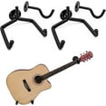 thumbnail image 1 of FrostHike Guitar Stand Wall Mount 2 Pack, Guitar Storage Display Rack for 2 Guitars Acoustic\\/Electric Guitar\\/Classical Guitar on Wall Hook, 1 of 5