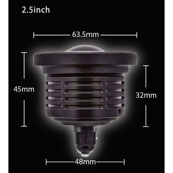 BlingLights BL5000K 2.5" White Halo Angel Eye LED Fog Lights Kit