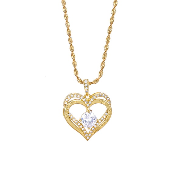 Sterling Silver Necklace for Women - Heart Birthstone Pendant Jewelry, Gifts for Wife, Girlfriend, Mom, Birthday and Anniversary (925 Silver)