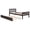 Espresso, variant on GZXS Twin Size Platform Bed with Pull-Out Trundle, Wooden Bed Frame with Headboard & Footboard, Easy Assembly, Espresso