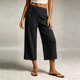 thumbnail image 4 of Neewe Pull On Capri Pants for Women Fashion Plain with Pockets Elastic Drawstring Waist Daily Outfits, 4 of 7