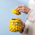thumbnail image 2 of 14oz Creative 3D Fruit Cup for Men and Women, Durian Shape Mug Gift with Spoon, Novelty Coffee Mug for Coffee Tea Juice Milk Water, Dishwasher and Microwave Safe (Orange), 2 of 7