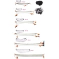 thumbnail image 3 of Filets Invisibles pour Cheveux Longs, 100 Pcs 18-46 Pouces Filet Élastique Noir pour Femmes Perruque Bonnet pour Perruques Fermeture Frontale Chignon Service Alimentaire de Nuit (46 Pouces), 3 of 8