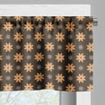 thumbnail image 5 of Ambesonne Brown Valance & Curtain, Summer Time Orange Flower, 55"x36", Dark Brown Vermilion, 5 of 6