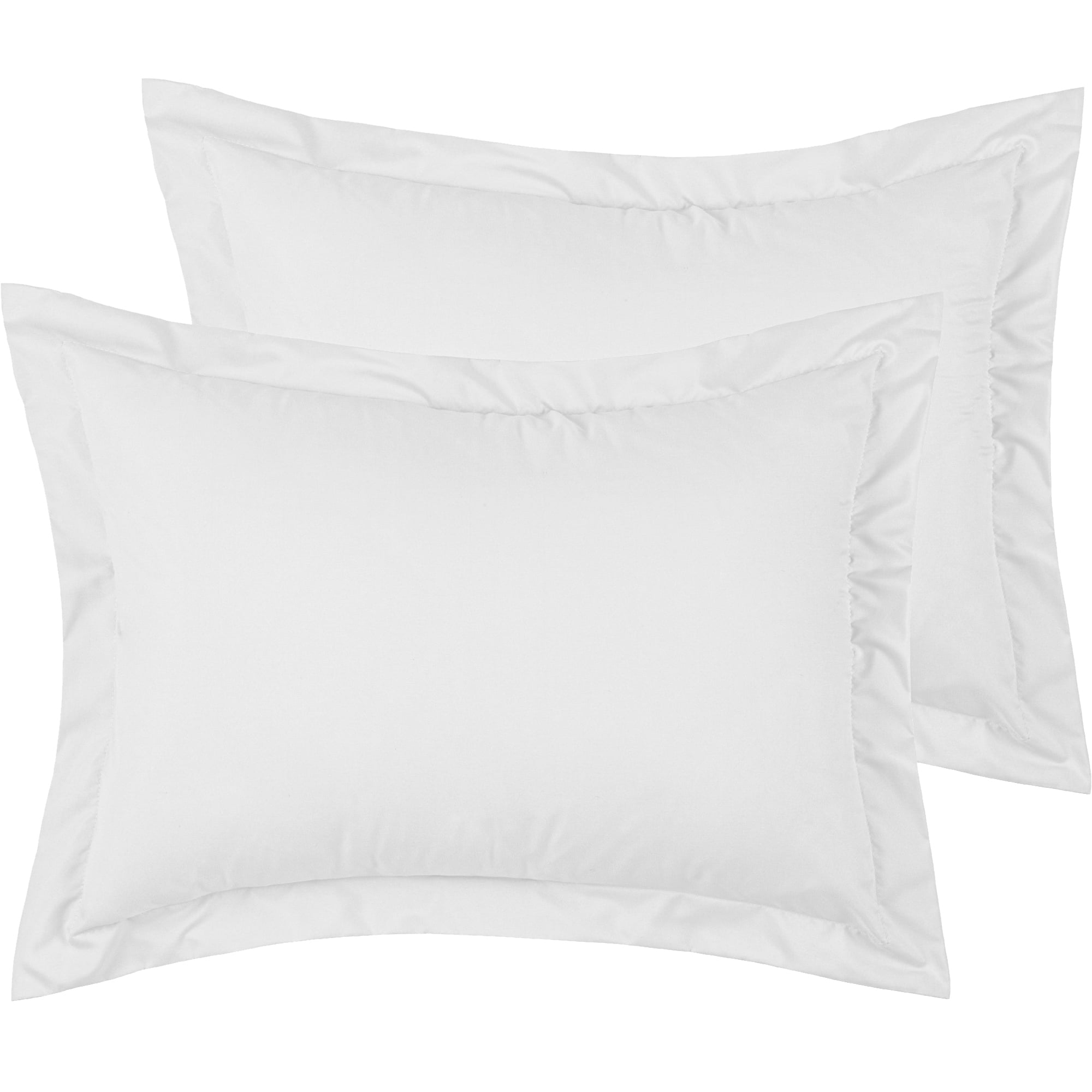 Mellanni White Pillow Shams Set of 2 King Size Soft Hypoallergenic