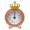 Pink, variant on Royal Themed Tabletop Clock With Timekeeping And Decorative Metal Housing For Giving
