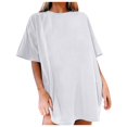 thumbnail image 4 of Graphic Tees for Women's T-Shirts and Graphic Tees Casual Short Sleeve Tops for Women White S, 4 of 7