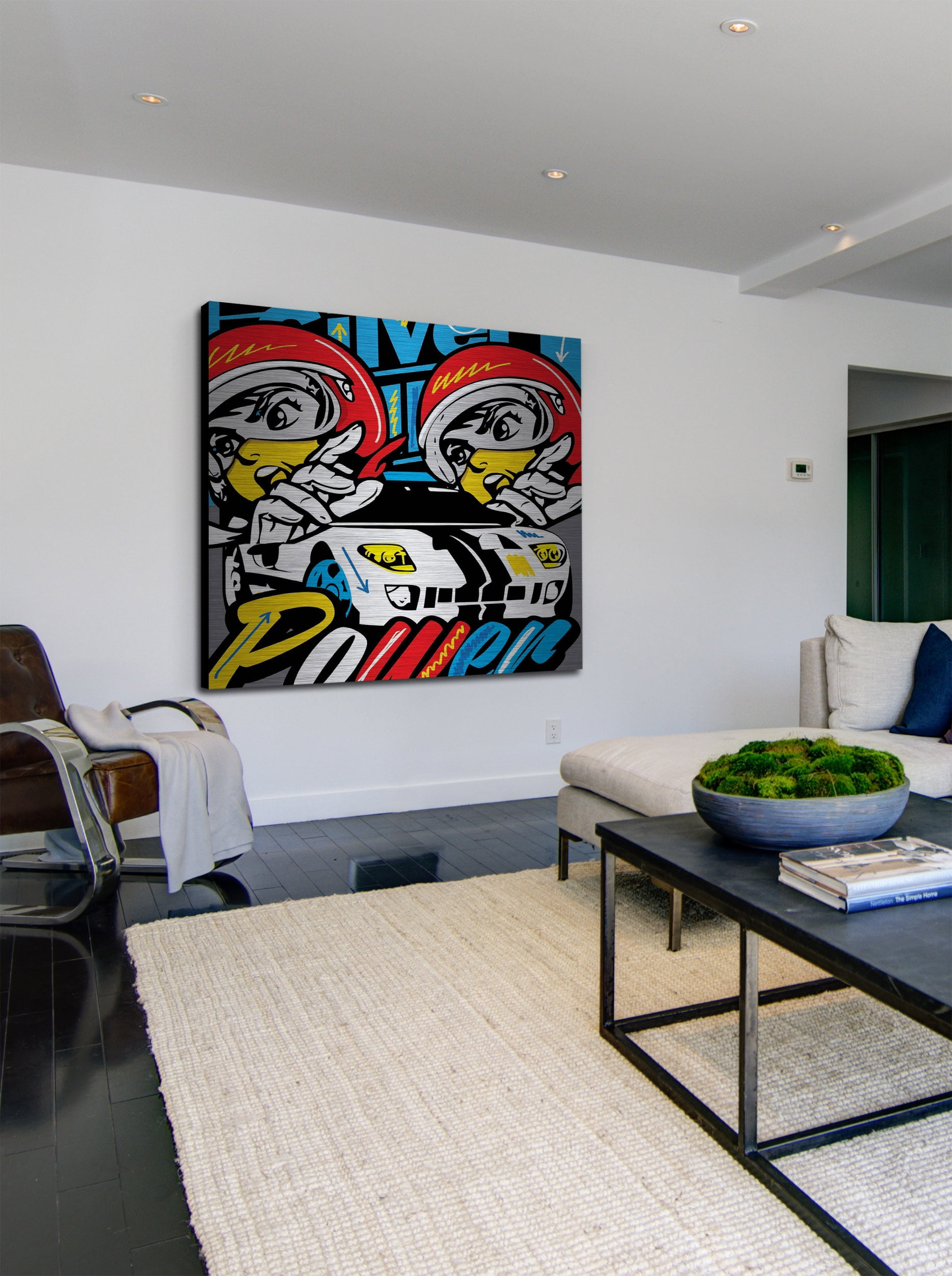 "Power" Painting Art Print on Brushed Aluminum