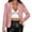 Pink, variant on Bibifish Womens Jackets Stand Collar Long Sleeve Fall Winter Trendy Glitter Design Tops Lightweight Casual Workout Party Jacket Coats