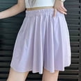 thumbnail image 4 of Tranfacy 5-16 Years Girls Solid Skort with Pockets Mid Length Summer Wear, 4 of 5