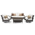 thumbnail image 1 of RST Brands Barcelo Wicker 4 Piece Conversation Set with Swivel Club Chairs, 1 of 2