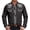 Black, variant on European Western Denim Pattern Printed Men Casual Loose Comfortable Foreign Trade Business Lapel Long Sleeved Shirt Brown 3XL