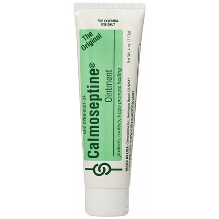 Calmoseptine Antibiotic Ointment | 4 oz Pack of 4| Multipurpose Bacitracin Antibiotic Ointment | Butt Cream | Zinc Oxide Cream | Diaper Rash Cream for Adults | Heat Rash