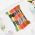 thumbnail image 3 of 8 Skeins 6 Strands Variegated Colorful Embroidery Floss Gradient Stitch Thread Needlepoint Friendship Bracelets String Yarn Threads Bulk for Sewing Bracelet Making Crafts Cloth Crochet, 3 of 9