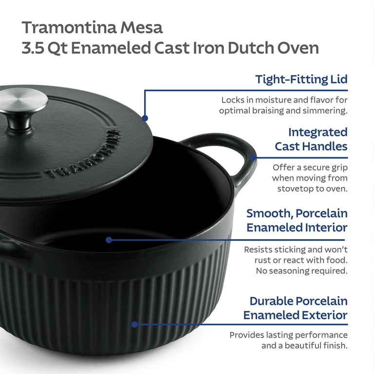 Tramontina Mesa 3.5-Quart Enameled Cast Iron Dutch Oven photo 6