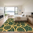 thumbnail image 3 of ODIKA 2'x3' Machine Washable Non-Slip Area Rug, Abstract Safari Spots with Vintage Botanical and Whimsical Touch High Traffic Rug, Green, 901576, 3 of 7