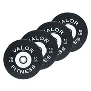 Valor Fitness BPP-10 10 lbs. Bumper Plate - Set of 4
