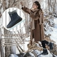 thumbnail image 3 of Ablanczoom Snow Boots Women Winter Shoes Warm Faux Waterproof Fur Outdoors Ankle Booties, 3 of 6