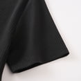 thumbnail image 6 of Men's Slim Fit Polo Shirts Short Sleeve Breathable Stand up Collar Button Down Golf Shirts Ribbed Knit Soft Cotton Tops Sizes S-2XL Black, 6 of 8
