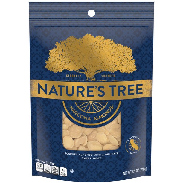Nature's Tree Marcona Almonds, 8.5 oz Bag