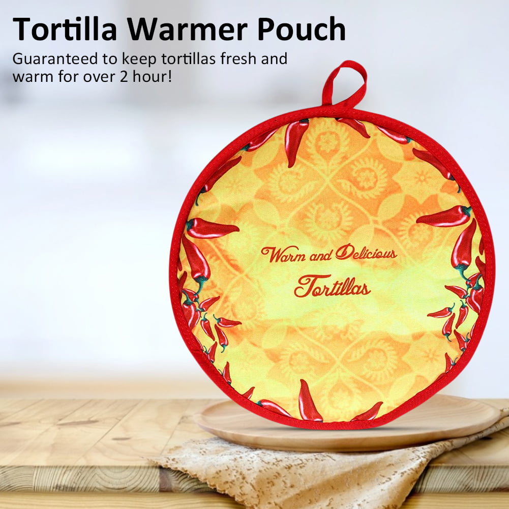 Food Insulation Bag Tortilla Pancake Warmer Pouch Microwave Oven 