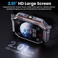 thumbnail image 4 of Flagship Premium Military Smart Watch, 2.01" HD Smart Watch with GPS, AI ChatGPT, 3ATM Waterproof Smartwatch, 100+ Sports Modes, Fitness Tracker fits for Android iPhone Devices, 2 Bands Gifts for Dad, 4 of 9