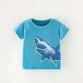 thumbnail image 2 of Chemises pour Garçons Filles T-Shirts à Imprimé Mignon pour Garçons Chemise à Manches Courtes pour Garçons T-Shirts pour Tout-Petits 4-5 Ans Mode Garçons, 2 of 8