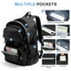thumbnail image 4 of Mochila Lendolk ligera e impermeable para la universidad, color negro, 4 of 7