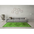 thumbnail image 3 of Ahgly Company Indoor Round Oriental Green Traditional Area Rugs, 5' Round, 3 of 4
