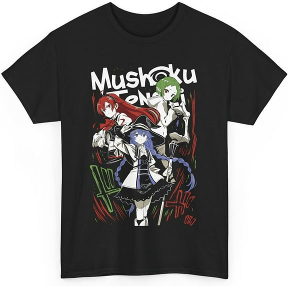 Mushoku Anime Tensei T-Shirt Fantasy Adventure Aesthetic Magic Growth Captivating Storytelling Unisex T-Shirt