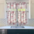 thumbnail image 3 of Kitchen Curtains and Valance Set 36 Inch Tier Pioneer Colorful Floral 3 Pieces Set Dining Room Small Curtain Drapes Cafe Curtains Valance for Home Decor Rod Pocket, 3 of 6