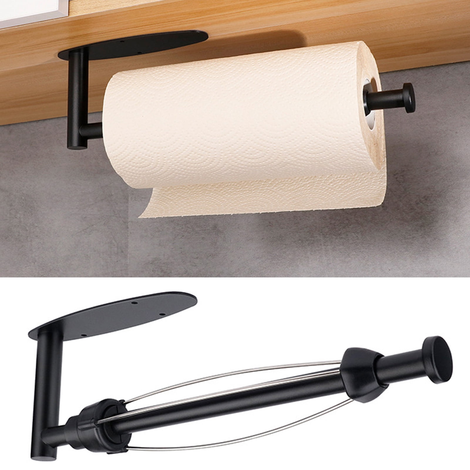 Bobasndm Paper Towel Holder Under Cabinet Brushed Nickel Wall Mount ...