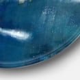 thumbnail image 2 of Designart 'Blue Glam Texture I' Glam Metal Circle Wall Art, 2 of 3