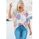thumbnail image 3 of ABPHQTO Top suelto con estampado mixto de acuarela animal para mujer, 3 of 5