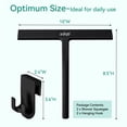 thumbnail image 7 of Adiqo 10" Silicone Squeegee 2 Pack, Streak-Free for Shower Doors, Mirrors, Windows & Car Glass, All-Purpose Bathroom Cleaner, Matte Black, 7 of 7