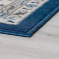 thumbnail image 5 of Madison Traditional 2' x 10' Dark Blue Polypropylene Indoor Area Rug, 5 of 7