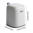 thumbnail image 3 of Desktop Push Lid Wastebasket,Leak-Proof Mini Trash Can with Odor Control,Detachable Inner Bin,Compact Stylish Design for Car,Vanity,Office Desk,Bedroom,Living Room or Travel Use-Free Size, 3 of 6
