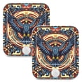 thumbnail image 7 of Yayeee 2-Pack Plug in LED Night Lights with Light Sensors Motion Detectors, Blue Geometric Eagle, 7 of 7