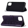 thumbnail image 3 of SaniMore Case for iPhone 15 Plus (6.7" 2023), PU Leather Full-body Protective Cover with Luxury Embossed Butterfly [Wrist Strap & Card Slots & Flip Kickstand] Shockproof Wallet Cover, Purple, 3 of 9