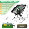 thumbnail image 2 of Red de golf SENSECLUB para interiores y exteriores con alfombrilla y pelotas, 2 of 6
