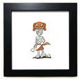 thumbnail image 1 of Chapeau de Chien horus Égypte Cadre Carré Noir Image Murale Table, 1 of 3