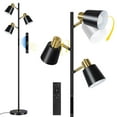 thumbnail image 6 of OUTON Tree Floor Lamp with 3 Adjustable Rotating Lights，Standing Tall Pole Lamps for Living Room, Bedroom, Home, Office-Black(Bulbs Included), 6 of 10